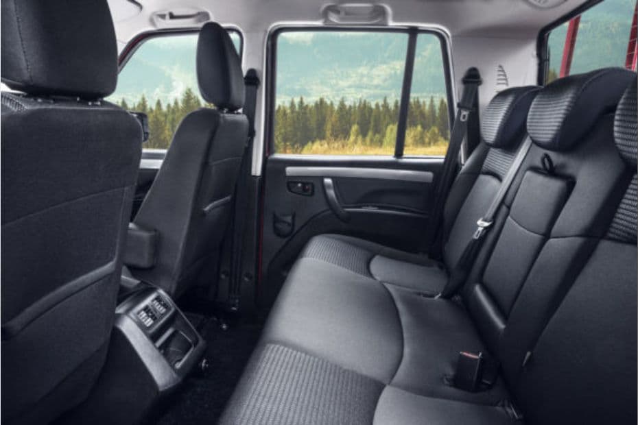 Mahindra Scorpio Pickup Rear Seat View