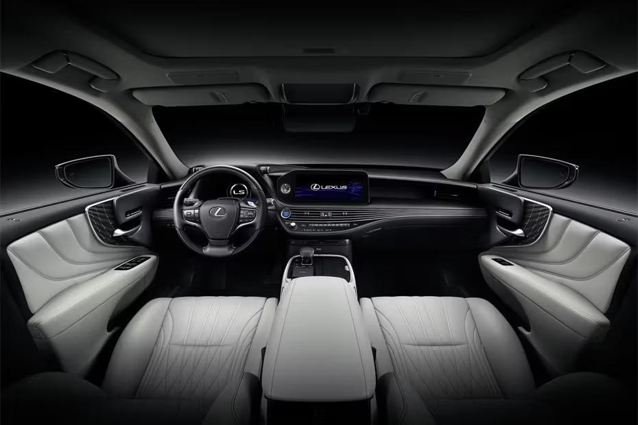 Lexus LS Hybrid Dashboard Layout Floating Display Touchscreen Steering Wheel