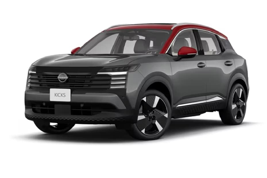 Nissan Kicks Gun Metal Scarlet Amber