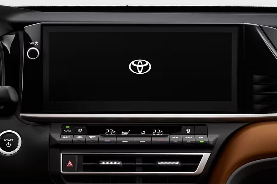 Toyota Camry Hybrid Stereo Close-Up View