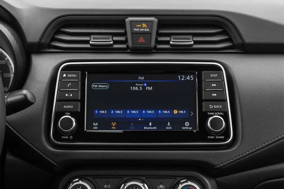 Nissan Sunny Infotainment System View
