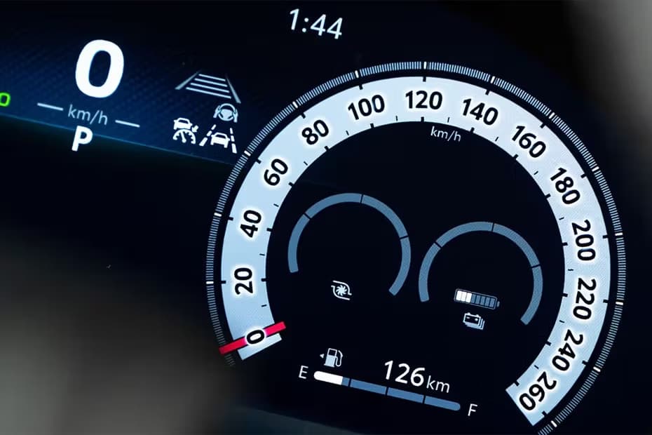 Toyota Land Cruiser Hybrid TachoMeter Close-Up View
