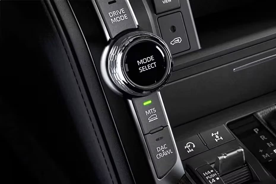Toyota Land Cruiser Hybrid Center Controls And Mode Select 