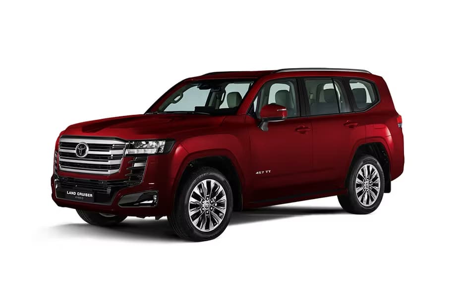Toyota Land Cruiser Hybrid Red Metallic