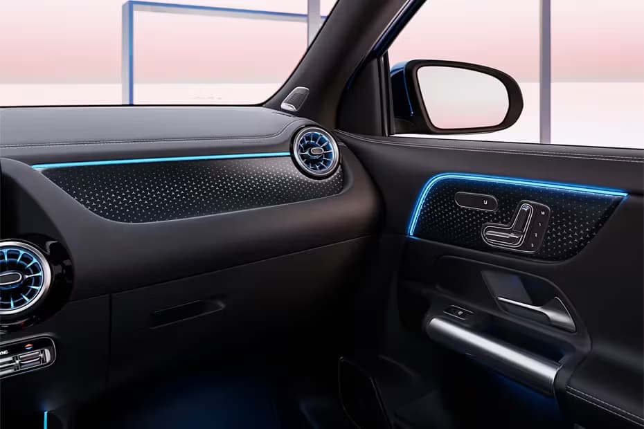 Mercedes-Benz EQA Passenger View With Door Controls Side Mirror