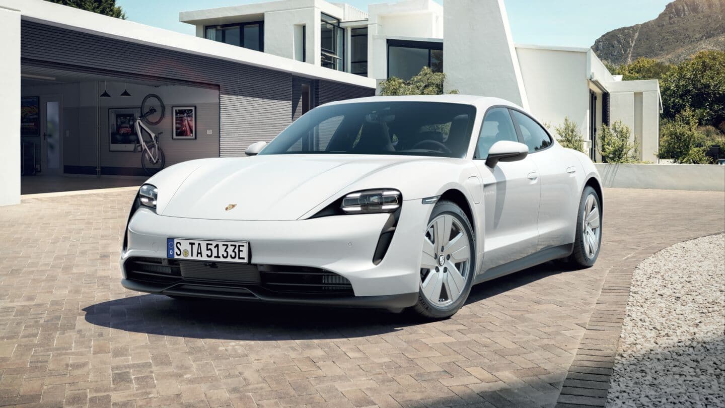 Porsche Taycan Front Side View