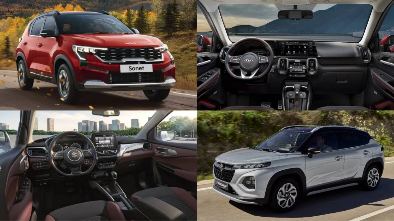 Suzuki Fronx vs. Kia Sonet: The Clash of Compact Cars
