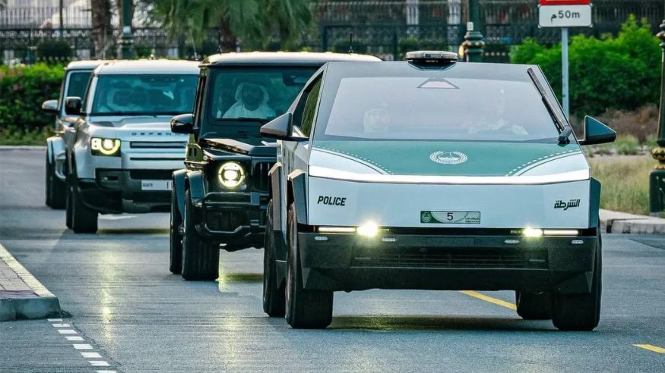 New Electric Tesla Cybertruck Joins Dubai Police Fleets