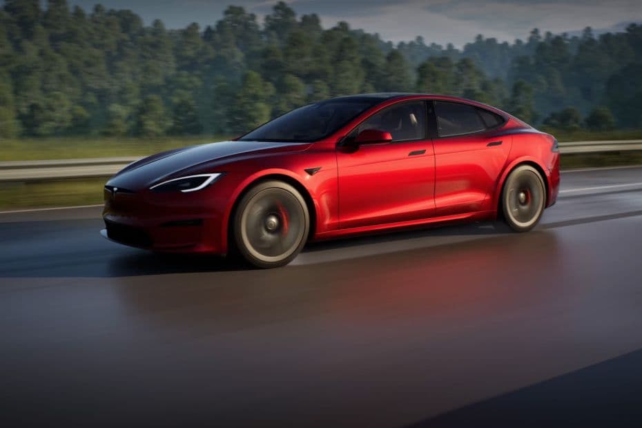 Tesla Model S Left Side View