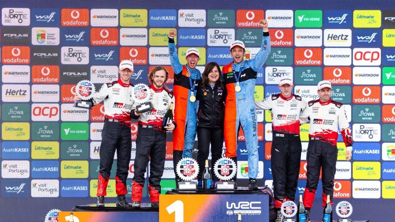 Toyota GAZOO Racing Turns Late Drama into Double Podium at Rally de Portugal