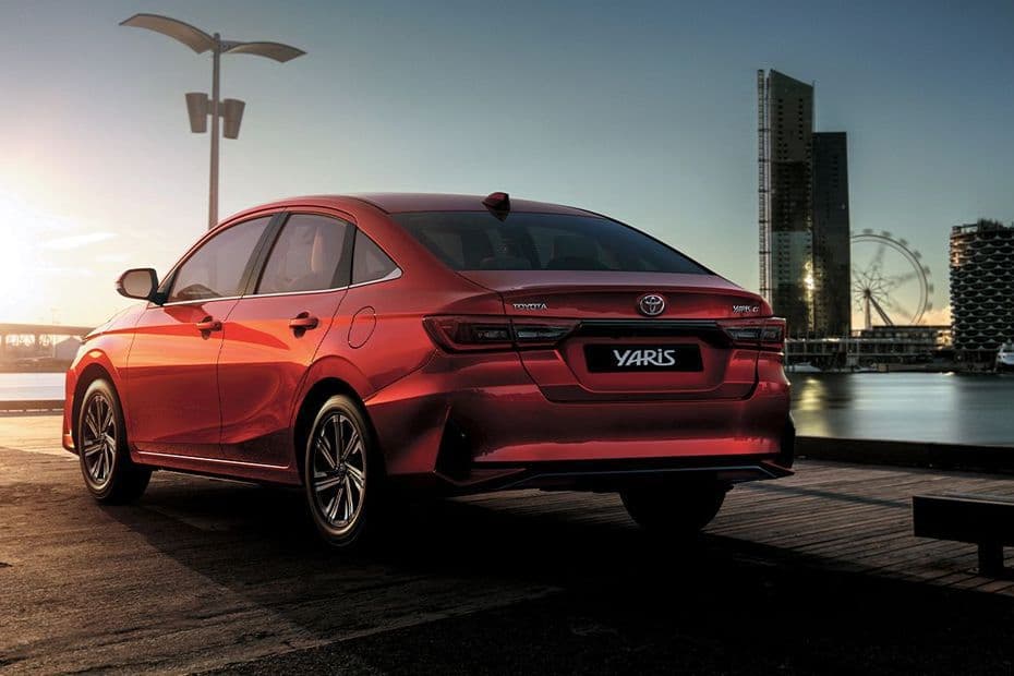 Toyota Yaris Sedan Rear View