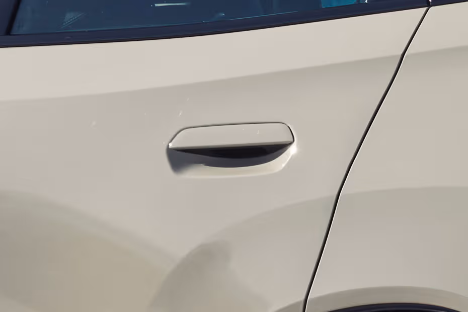 BMW X3 2026 Beige Colour SUV Exterior Flap type rear door handle close-up