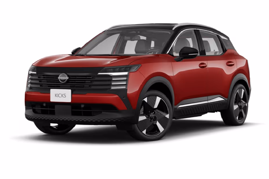 Nissan Kicks Scarlet Amber super Black