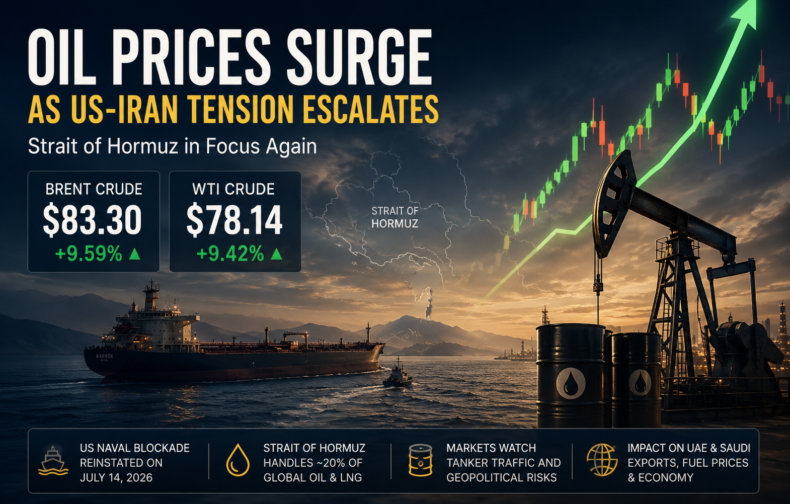 9% Oil Price Spike Shakes Global Markets as Hormuz Tensions Return 9% Oil Price Spike Shakes Global Markets as Hormuz Tensions Return