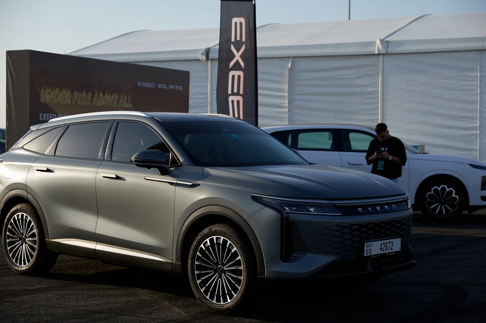 EXEED Sets New Standard in Electric Vehicle Safety with First Live Fire Battery Test in the Middle East EXEED Sets New Standard in Electric Vehicle Safety with First Live Fire Battery Test in the Middle East