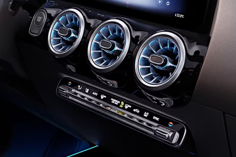 Mercedes-Benz EQA Front AC Controls with Power Start Button Mercedes-Benz EQA Front AC Controls with Power Start Button