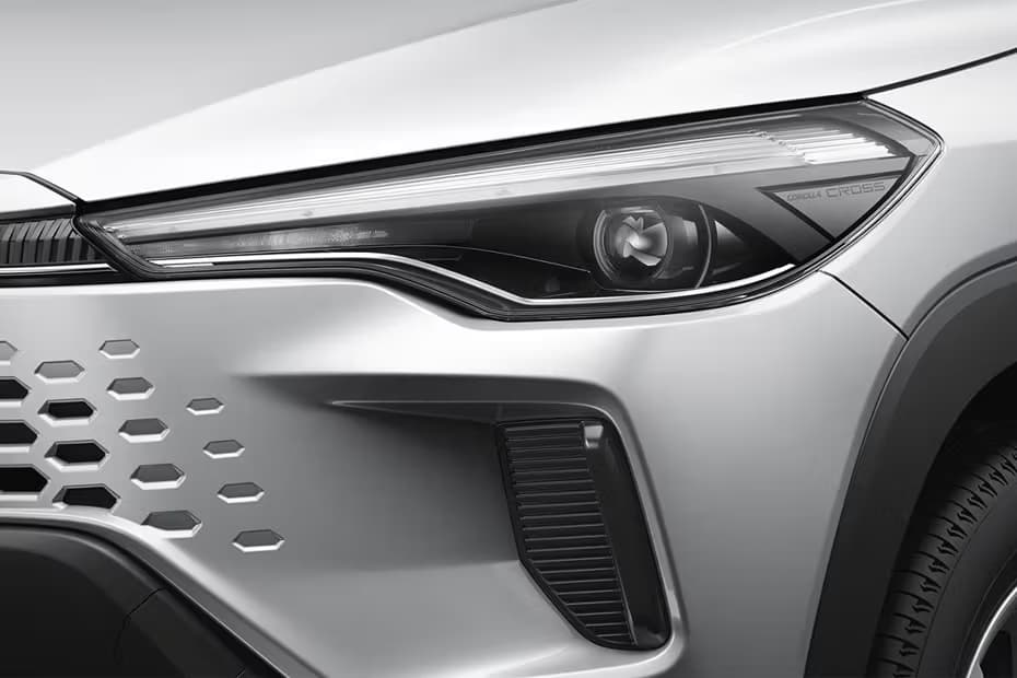 Toyota Corolla Cross Hybrid Front LED DRLs Close View Toyota Corolla Cross Hybrid Front LED DRLs Close View