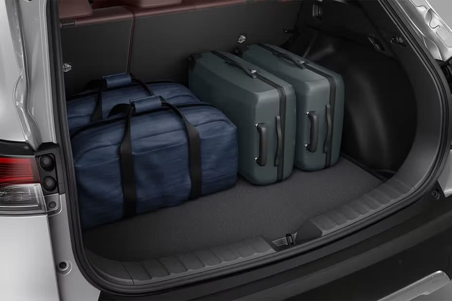 Toyota Corolla Cross Hybrid Trunk Open Closer View With Space Toyota Corolla Cross Hybrid Trunk Open Closer View With Space