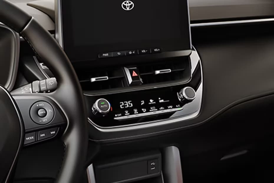 Toyota Corolla Crass Hybrid AC Controls And Front AC Vents Toyota Corolla Crass Hybrid AC Controls And Front AC Vents