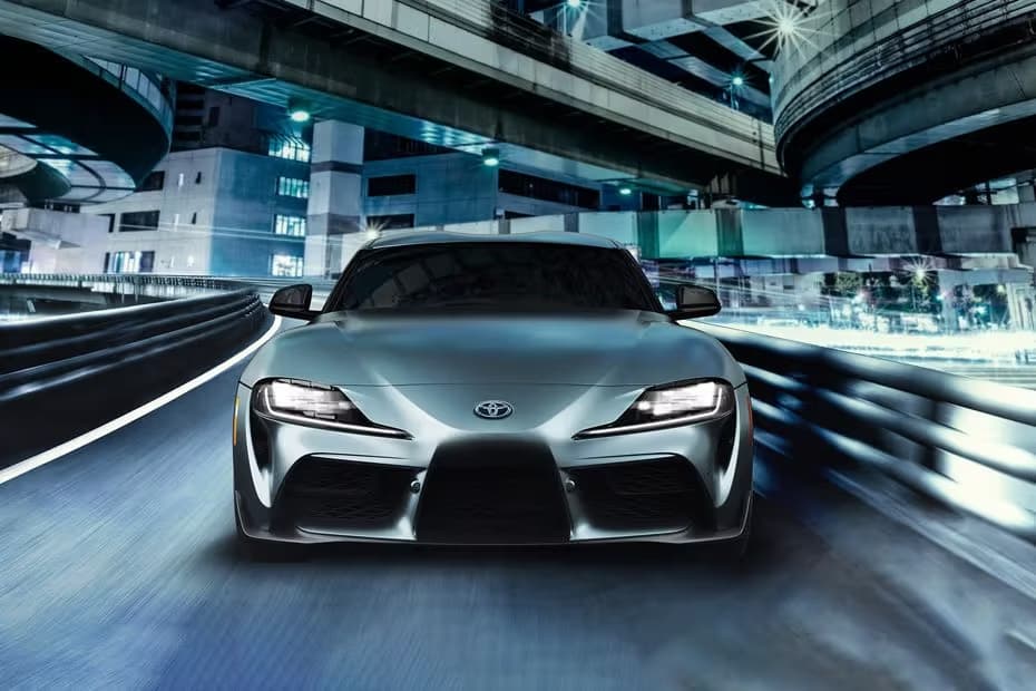 Toyota Supra Front View LED DRLs Bold Look Toyota Supra Front View LED DRLs Bold Look