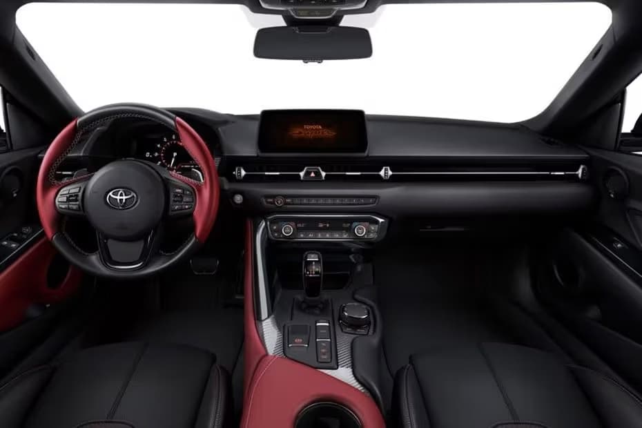 Toyota Supra Dashboard Layout Floating Touchscreen Dual Tone Interior Toyota Supra Dashboard Layout Floating Touchscreen Dual Tone Interior
