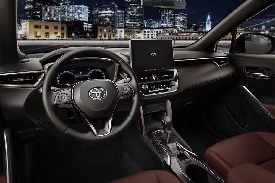 Toyota Corolla Cross Dashboard Layout Floating Touchscreen Display Dual Tone Interior Toyota Corolla Cross Dashboard Layout Floating Touchscreen Display Dual Tone Interior