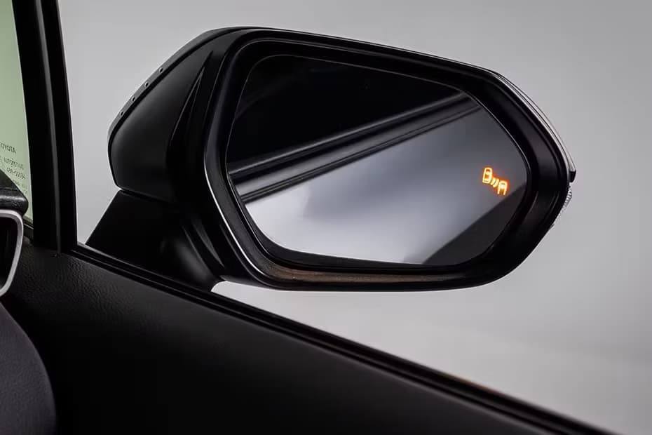 GR Corolla driver side mirror rear angle GR Corolla driver side mirror rear angle
