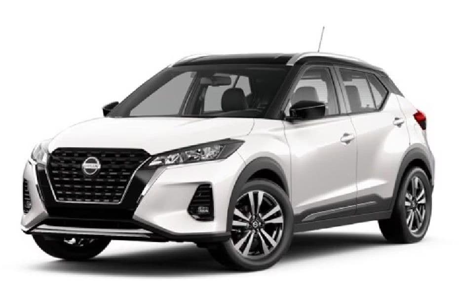 Nissan Kicks Aspen White with Super Black