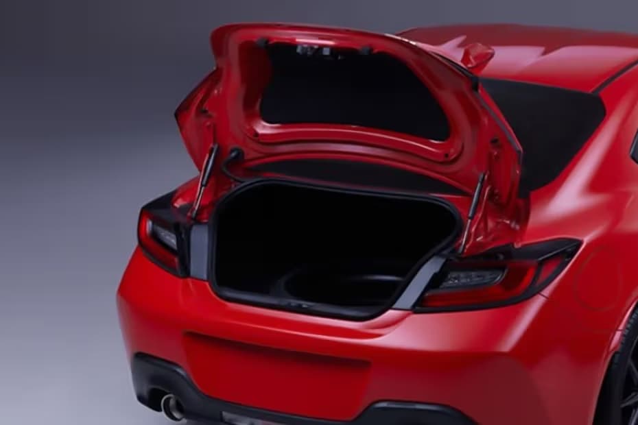 Toyota GR 86 Trunk open closer view Toyota GR 86 Trunk open closer view