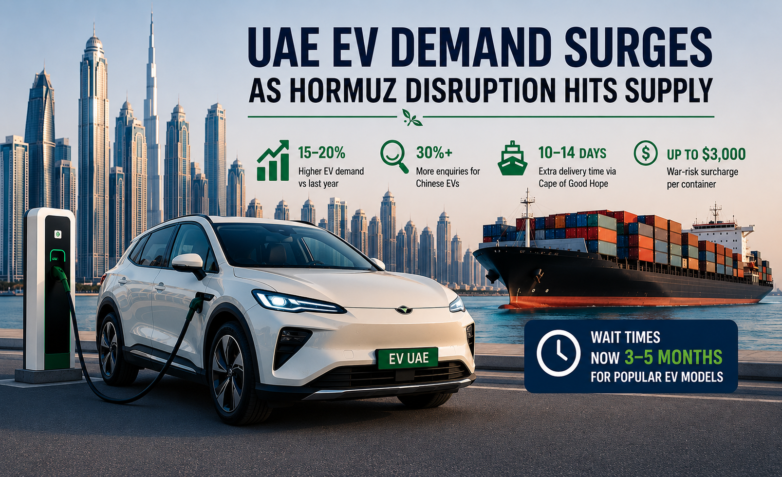 UAE EV Buyers Face 5-Month Wait as Demand Soars and Prices Jump UAE EV Buyers Face 5-Month Wait as Demand Soars and Prices Jump