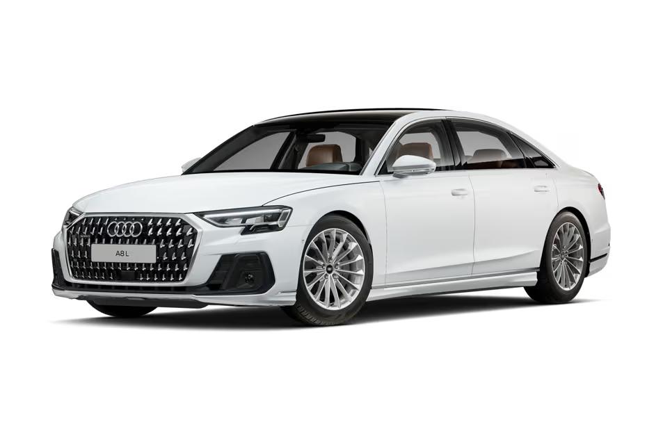 Audi A8 L 2026 Glacier White Metallic Colour