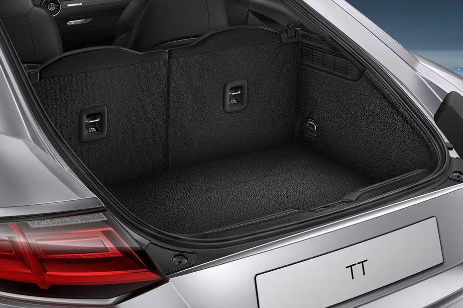 Audi TT Coupe 2026 exterior rear profile showing the open boot space Audi TT Coupe 2026 exterior rear profile showing the open boot space