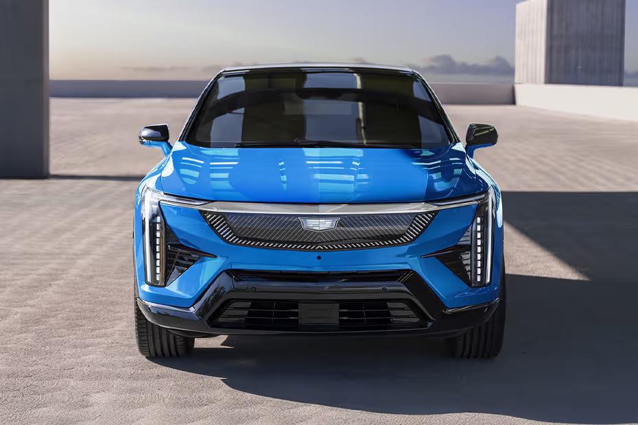 Cadillac Optiq 2025 Front view with LED headlights Cadillac Optiq 2025 Front view with LED headlights