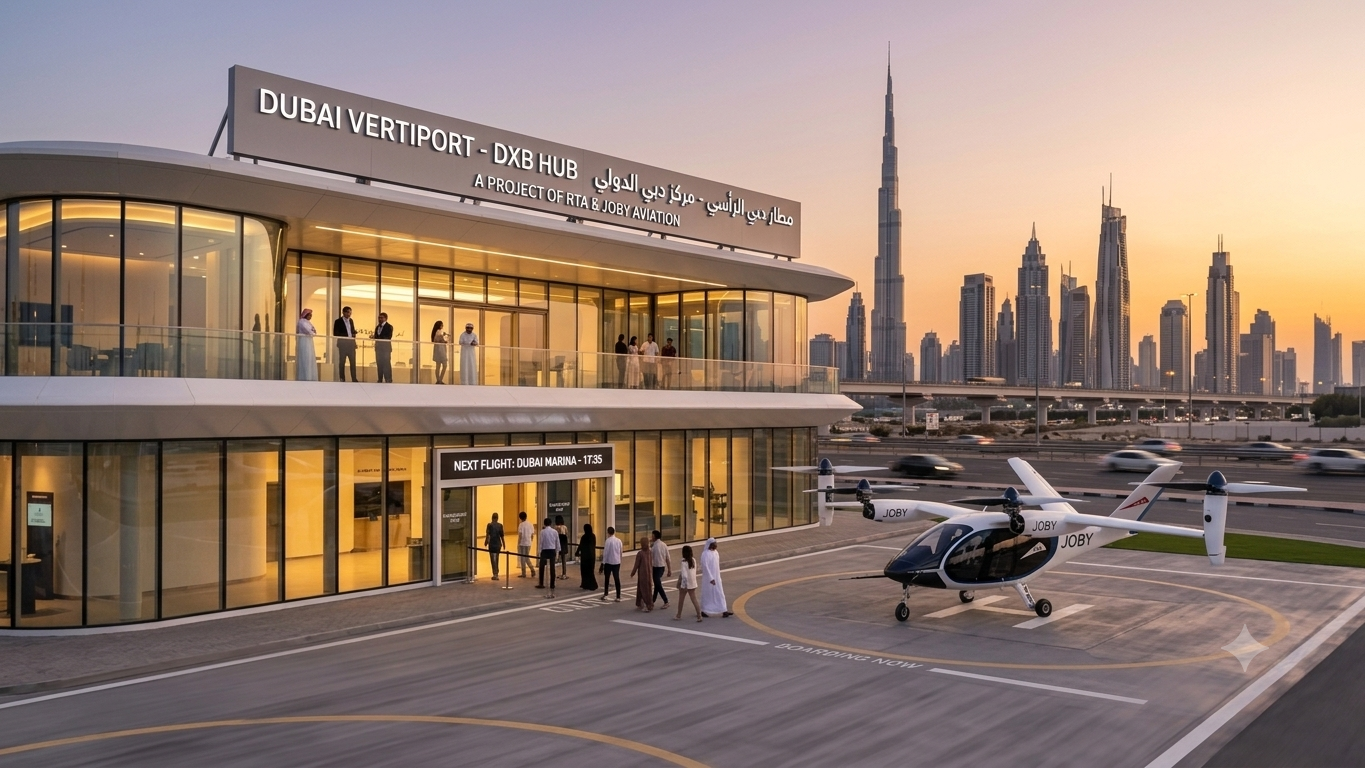 Dubai Air Taxi Dream Takes Flight as First Vertiport Wins Approval Dubai Air Taxi Dream Takes Flight as First Vertiport Wins Approval
