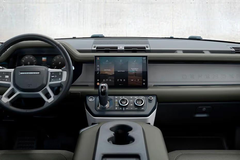 Land Rover DEFENDER 110 2026 Dashboard layout with dual integrated displays Land Rover DEFENDER 110 2026 Dashboard layout with dual integrated displays