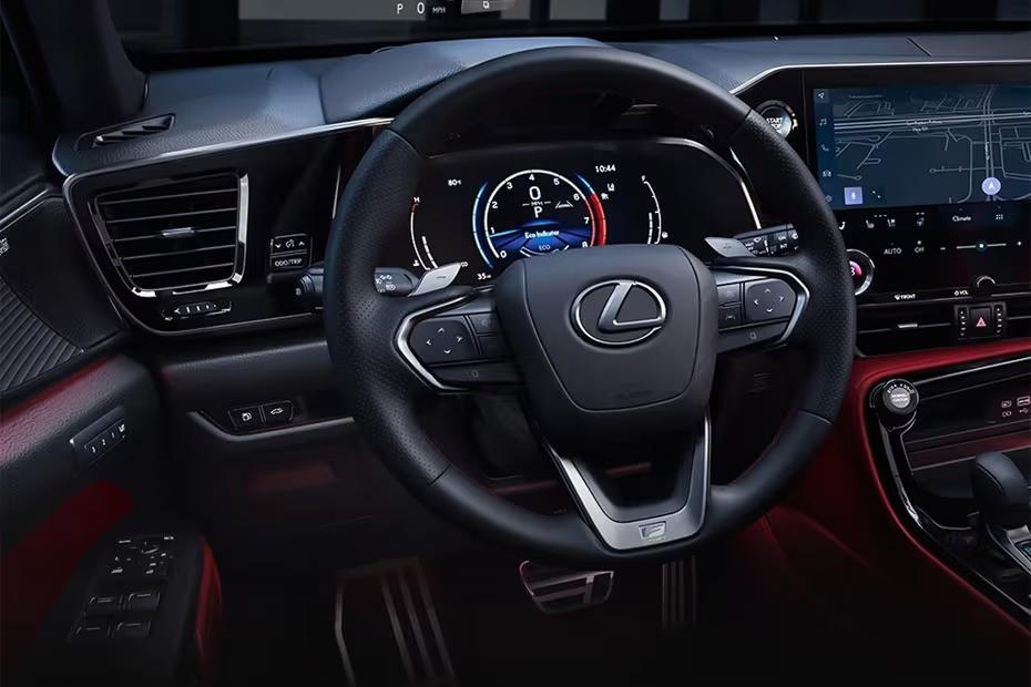 Lexus IS 2026 dashboard with floating touchscreen infotainment system Lexus IS 2026 dashboard with floating touchscreen infotainment system