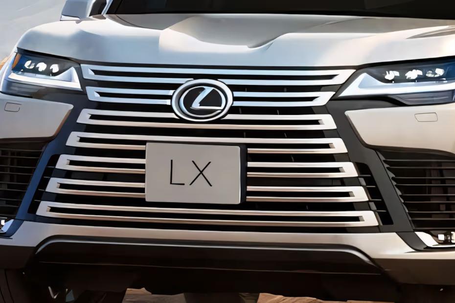 Lexus LX SUV 2026 Sonic Iridium Grille View Lexus LX SUV 2026 Sonic Iridium Grille View