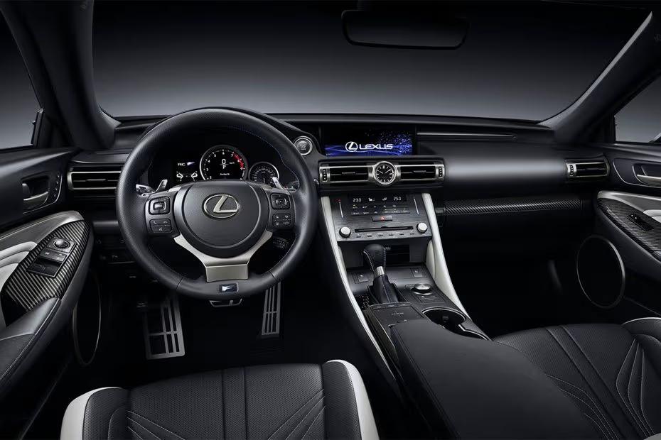Lexus RC F 2026 Dashboard Layout with Dual integrated displays Lexus RC F 2026 Dashboard Layout with Dual integrated displays