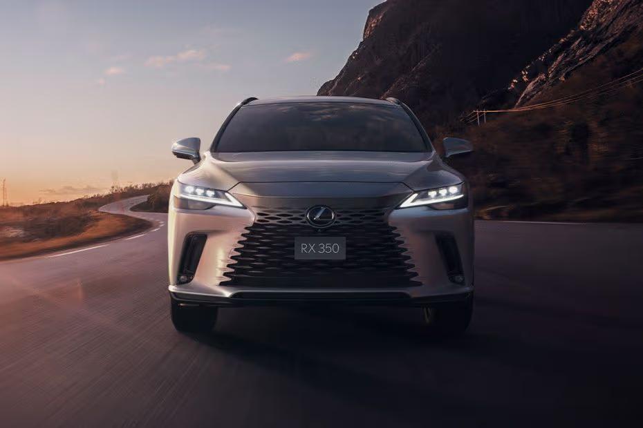 Lexus RX Hybrid 2026 SUV Sonic Iridium front view with LED Headlights Lexus RX Hybrid 2026 SUV Sonic Iridium front view with LED Headlights