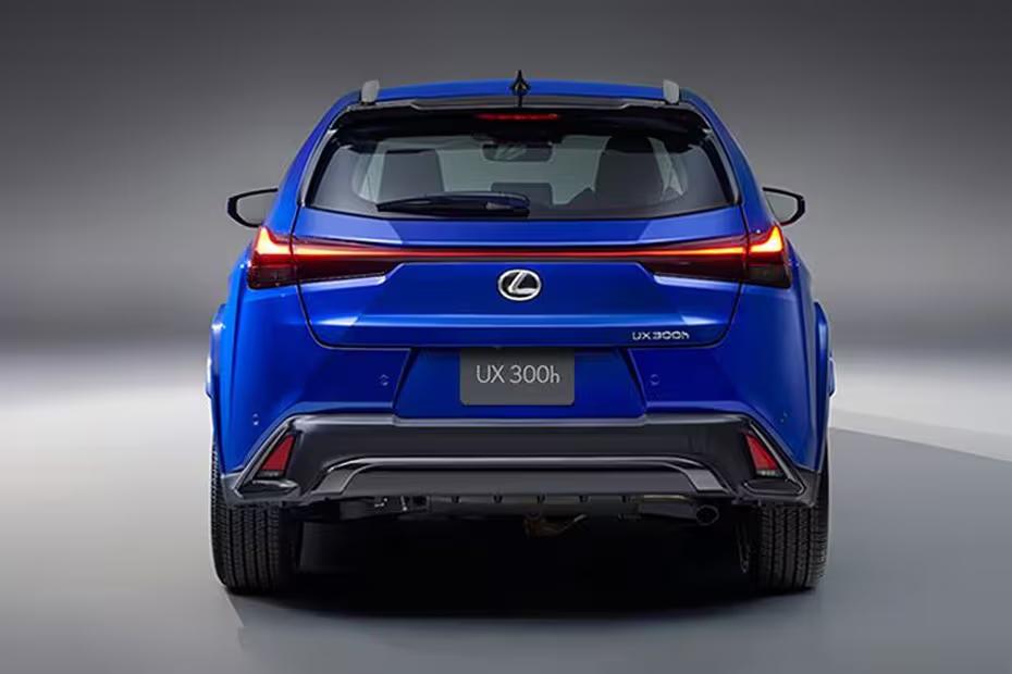 Lexus UX300H 2026 SUV Blue Rear view with taillights Lexus UX300H 2026 SUV Blue Rear view with taillights