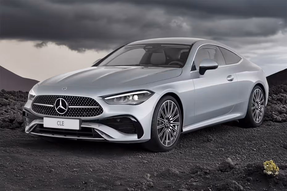 Mercedes-Benz AMG CLE 2026 Front Left Side Angle View Mercedes-Benz AMG CLE 2026 Front Left Side Angle View