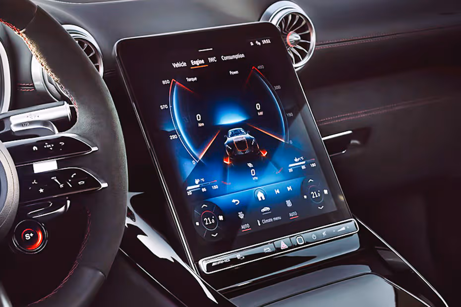 Mercedes-Benz AMG GT 2026 Floating Touchscreen Infotainment System Mercedes-Benz AMG GT 2026 Floating Touchscreen Infotainment System