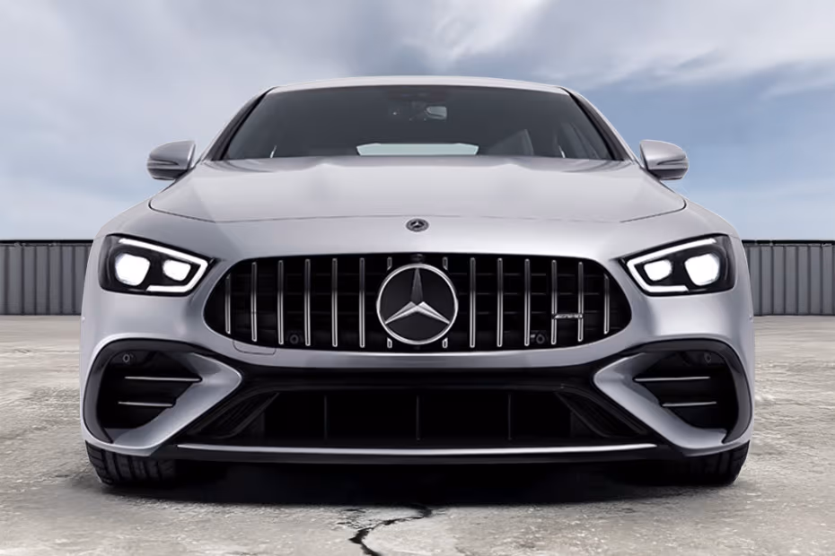 Mercedes-Benz AMG GT 4 DOOR 2026 Front View With LED Headlights Mercedes-Benz AMG GT 4 DOOR 2026 Front View With LED Headlights