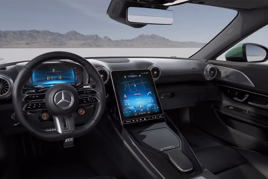 Mercedes-Benz AMG SL 2026 Dashboard Layout with Dual integrated displays Mercedes-Benz AMG SL 2026 Dashboard Layout with Dual integrated displays