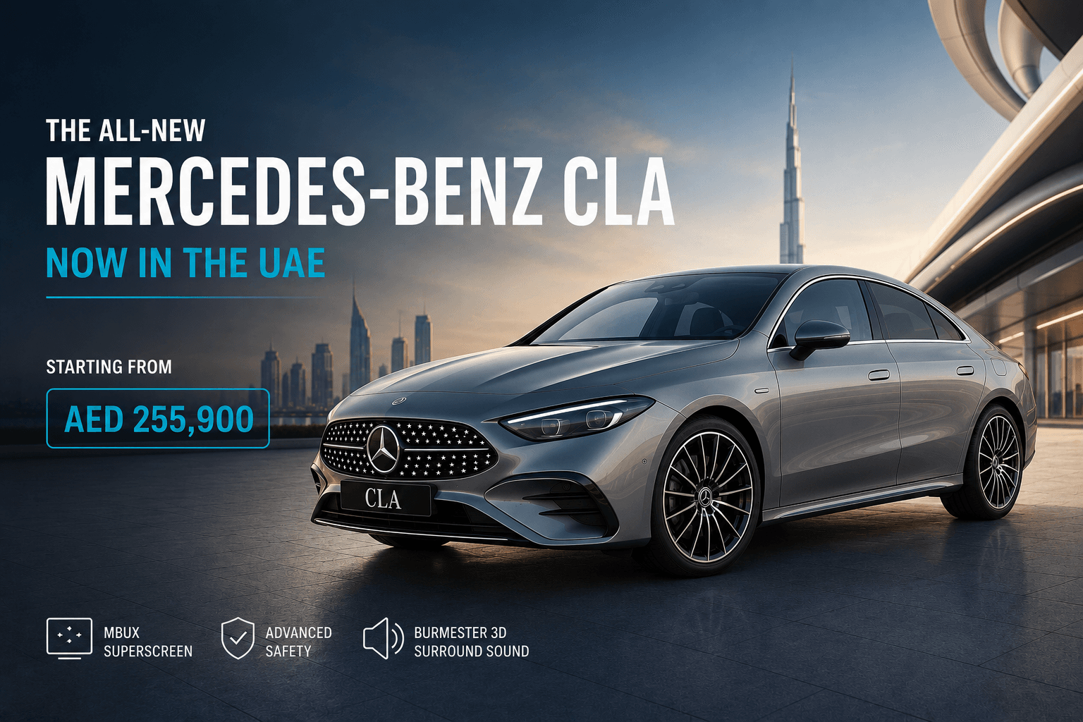Mercedes-Benz CLA UAE Launched From AED 255,900: Price, Specs & Features Mercedes-Benz CLA UAE Launched From AED 255,900: Price, Specs & Features