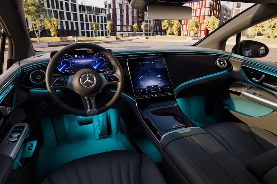 Mercedes-Benz EQE 2026 Dashboard Layout with Dual integrated displays Mercedes-Benz EQE 2026 Dashboard Layout with Dual integrated displays