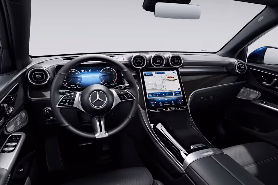 Mercedes-Benz GLC-Class Coupe 2026 Dashboard with Digital Instrument Cluster and Steering Wheel Mercedes-Benz GLC-Class Coupe 2026 Dashboard with Digital Instrument Cluster and Steering Wheel
