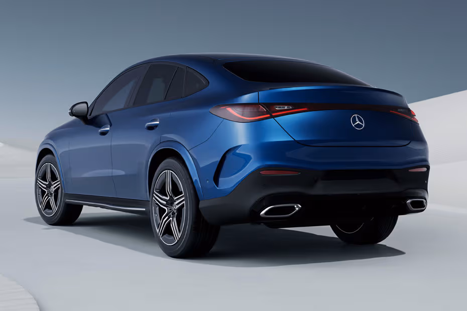 Mercedes-Benz GLC-Class Coupe 2026 Rear Left Side Angle View Mercedes-Benz GLC-Class Coupe 2026 Rear Left Side Angle View