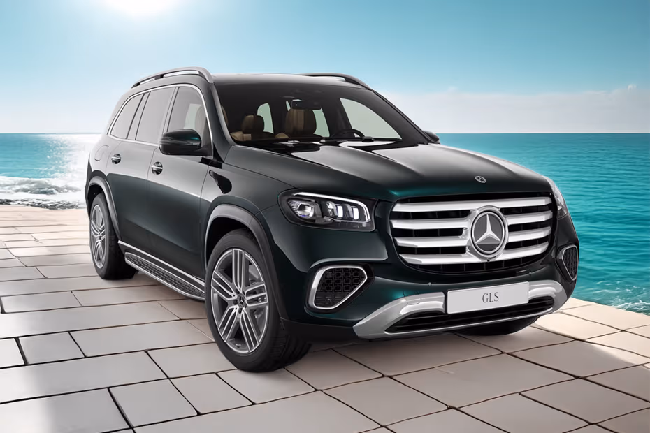 Mercedes-Benz GLS-Class 2026 Front Left View Showing LED DRLs Mercedes-Benz GLS-Class 2026 Front Left View Showing LED DRLs