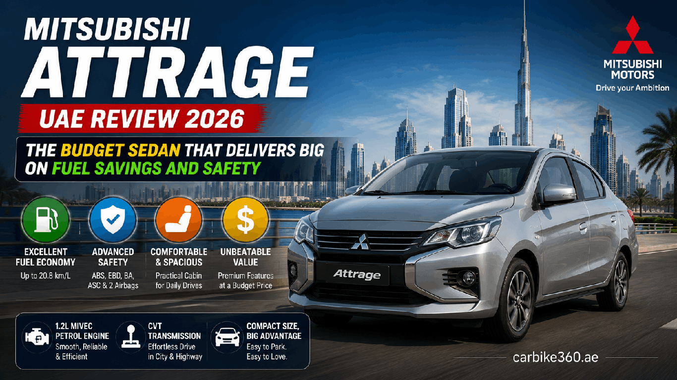 Mitsubishi Attrage UAE Review 2026: The Budget Sedan That Delivers Big on Fuel Savings and Safety Mitsubishi Attrage UAE Review 2026: The Budget Sedan That Delivers Big on Fuel Savings and Safety